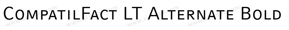 CompatilFact LT Alternate Bold Small Caps字体转换